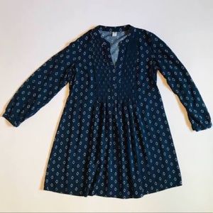 Navy blue diamond print dress from Old Navy